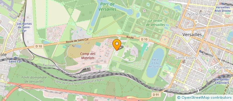localisation de l'entreprise LE BETON PRODUITS DE CONSTRUCTION à VERSAILLES