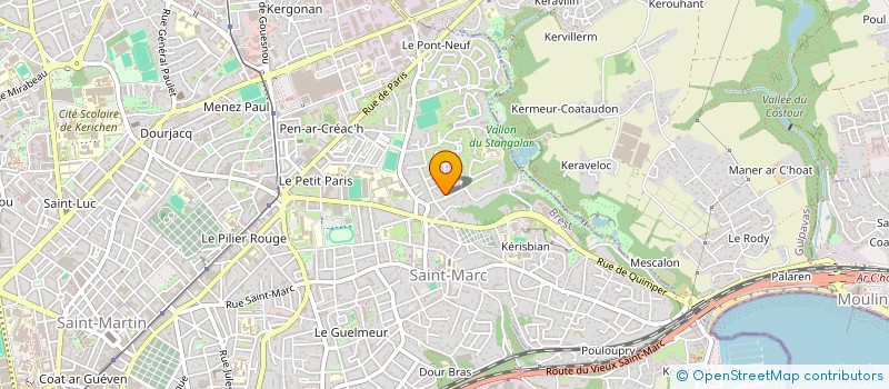 localisation de l'entreprise LE BETON VIBRE DE L OUEST à BREST