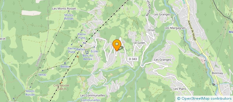 localisation de l'entreprise LE BETTEX  SAINT-GERVAIS-LES-BAINS