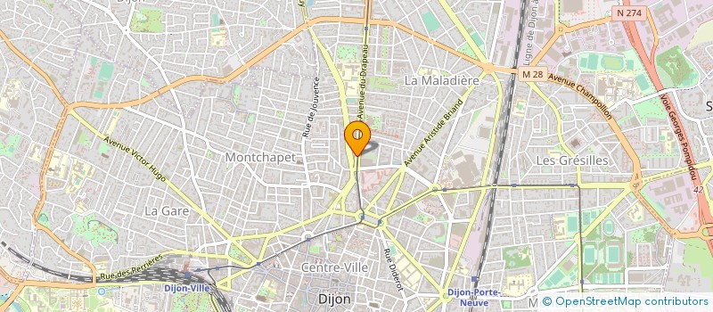 localisation de l'entreprise LE BEVERLY à DIJON