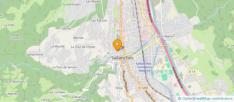 localisation de l'entreprise LE BEY  SALLANCHES