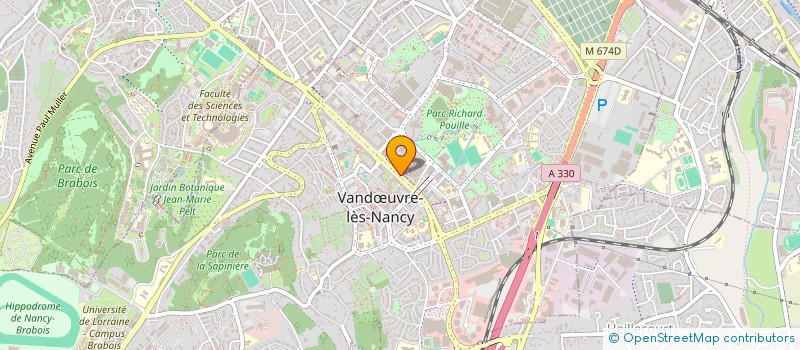 localisation de l'entreprise LE BEYROUTH  VANDUVRE-LES-NANCY