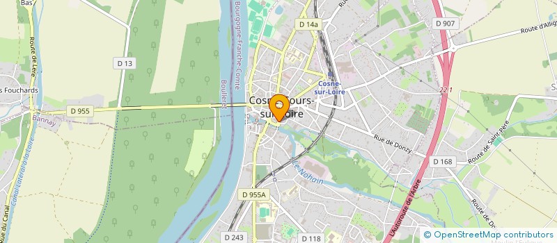 localisation de l'entreprise LE BHV à COSNE-COURS-SUR-LOIRE