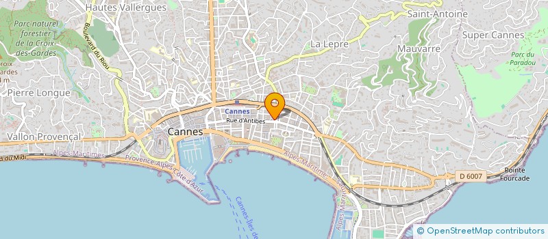 localisation de l'entreprise LE BI-VI BISTROT A VINS à CANNES