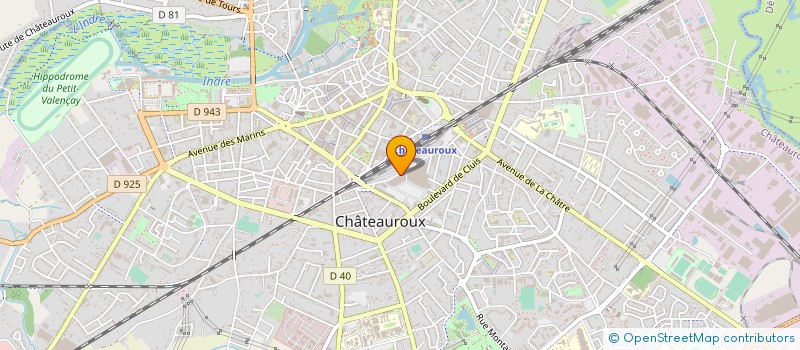 localisation de l'entreprise LE BIARRITZ à CHATEAUROUX
