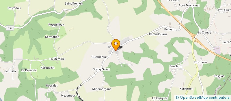 localisation de l'entreprise LE BIAVANT ELECTRICITE  MESLAN