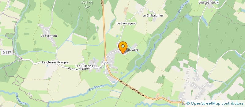 localisation de l'entreprise LE BIBIDOUX COMTOIS à RYE