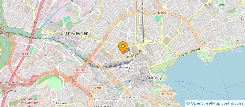 localisation de l'entreprise LE BICYCLE DES TERRASSES à ANNECY