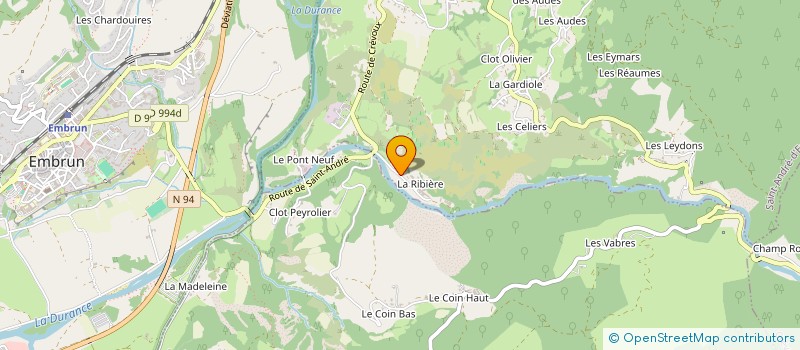 localisation de l'entreprise LE BIDONVILLE DE SAINT-ANDRE-D'EMBRUN  SAINT-ANDRE-D EMBRUN