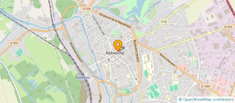 localisation de l'entreprise LE BIDULE à ABBEVILLE