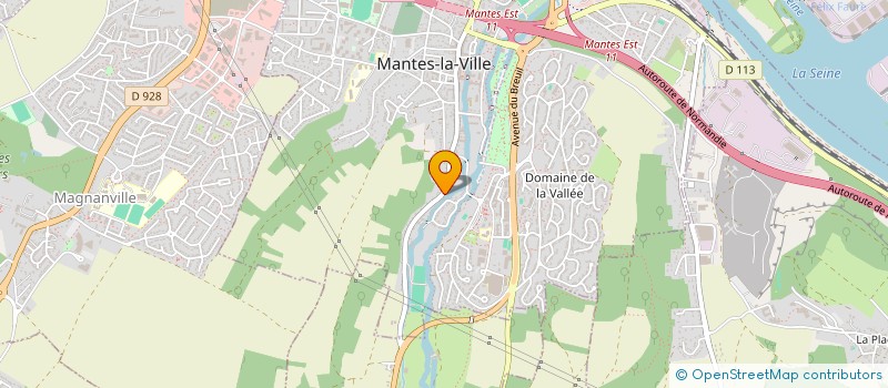 localisation de l'entreprise LE BIEF  MANTES-LA-VILLE