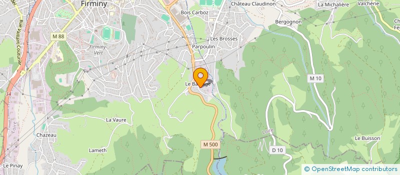 localisation de l'entreprise LE BIEF  FIRMINY