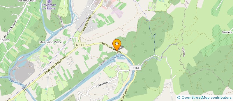 localisation de l'entreprise LE BIEF DE SOUS ROCHE à RUOMS