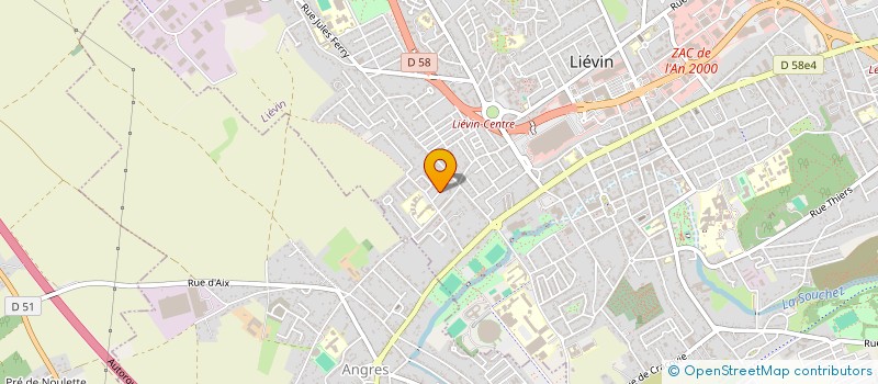 localisation de l'entreprise LE BIEN ETRE AU VENT DE BISE à LIEVIN