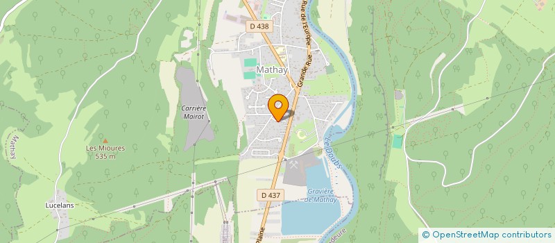 localisation de l'entreprise LE BIEN-ETRE EN MOUVEMENT  MATHAY