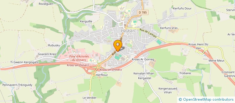 localisation de l'entreprise LE BIEN-ETRE ET LA SANTE REVISITES à GOUEZEC
