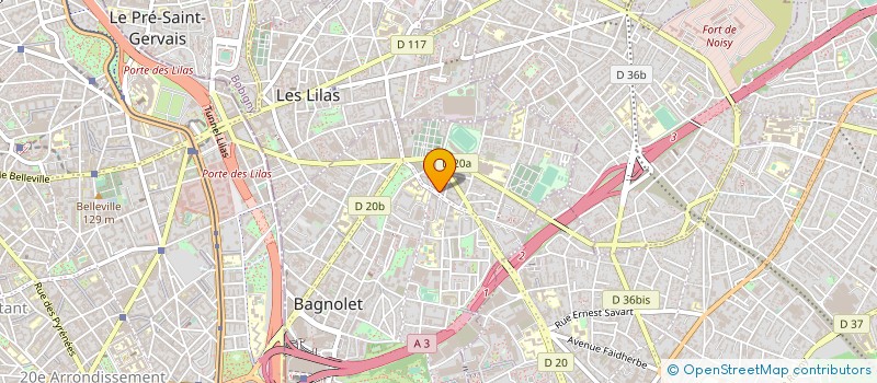 localisation de l'entreprise LE BIEN ETRE ILE DE FRANCE à BAGNOLET