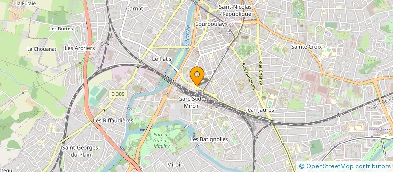 localisation de l'entreprise LE BIEN IMMOBILIER  LE MANS