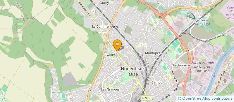 localisation de l'entreprise LE BIEN-NAITRE DE BEBE  NOGENT-SUR-OISE