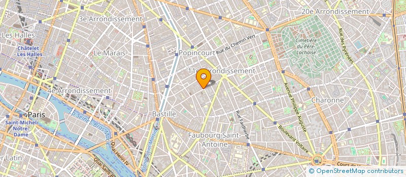 localisation de l'entreprise LE BIG BANG à PARIS