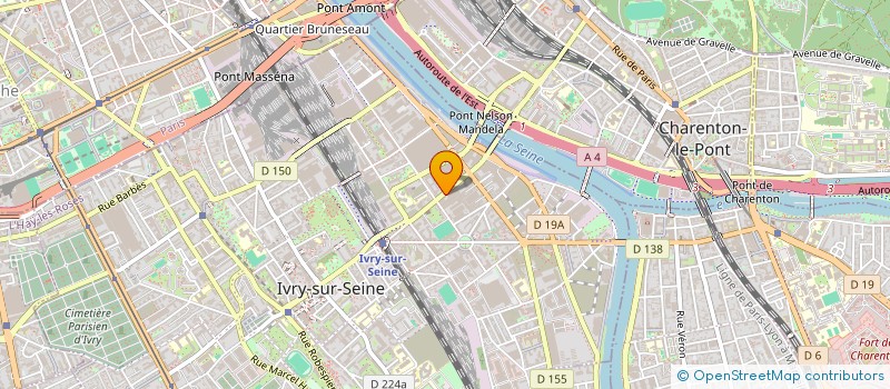 localisation de l'entreprise LE BIG SHOT  IVRY-SUR-SEINE