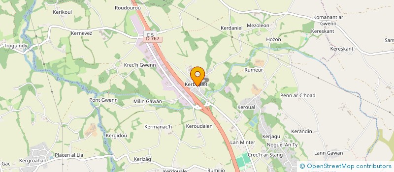 localisation de l'entreprise LE BIHAN à CAVAN