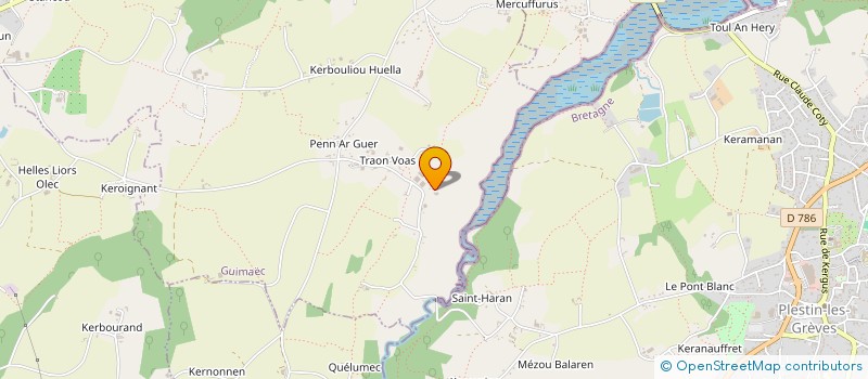 localisation de l'entreprise LE BIHAN à GUIMAEC