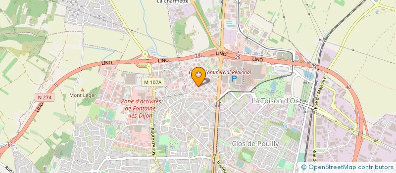 localisation de l'entreprise LE BIHAN ACADEMIE (LBA) à DIJON