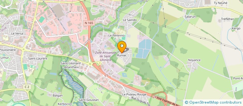 localisation de l'entreprise LE BIHAN & FILS  THEIX-NOYALO