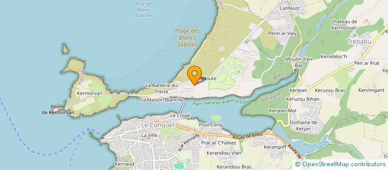 localisation de l'entreprise LE BIHAN GMG  LE CONQUET