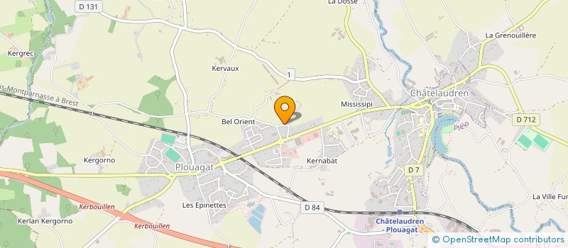 localisation de l'entreprise LE BIHAN - SOULABAIL  CHATELAUDREN-PLOUAGAT