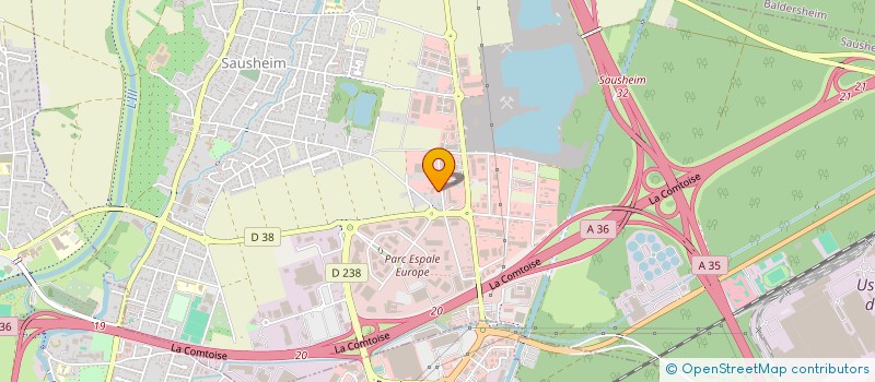 localisation de l'entreprise LE BILBOQUET  SAUSHEIM