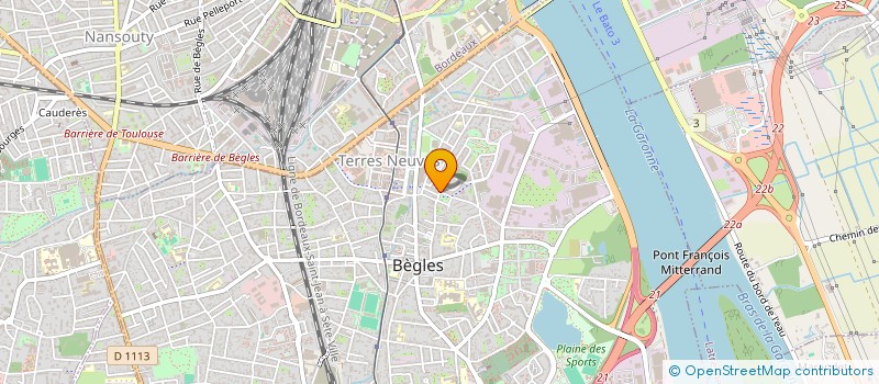 localisation de l'entreprise LE BILLARE à BEGLES