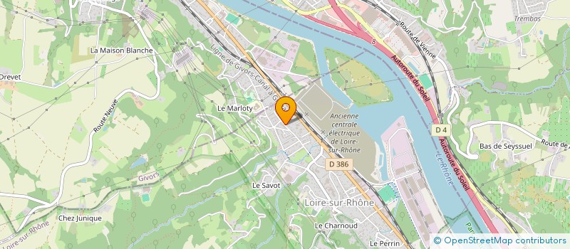 localisation de l'entreprise LE BILLIES  LOIRE-SUR-RHONE