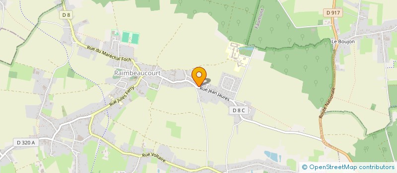 localisation de l'entreprise LE BILLON DE RAIMBEAUCOURT  RAIMBEAUCOURT