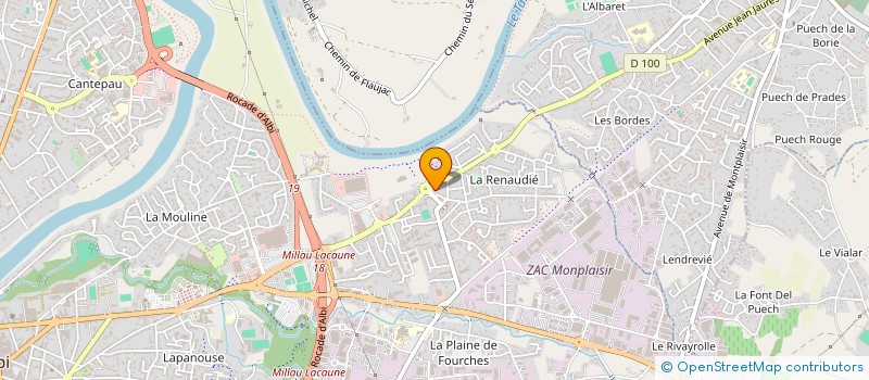 localisation de l'entreprise LE BILLOT ALBI à ALBI