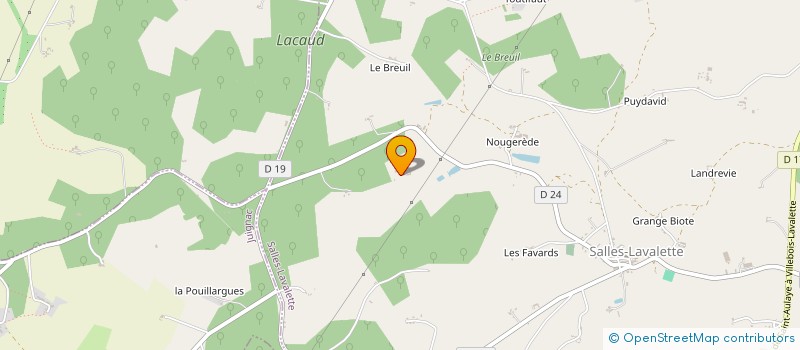 localisation de l'entreprise LE BILLOT DE THEO à SALLES-LAVALETTE