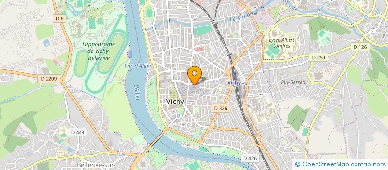 localisation de l'entreprise LE BINCHE à VICHY