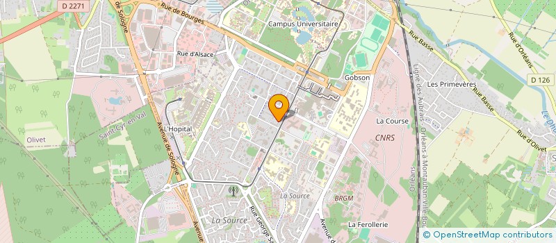 localisation de l'entreprise LE BINHOUYE à ORLEANS