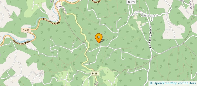 localisation de l'entreprise LE BIO MARRON à CASSAGNES