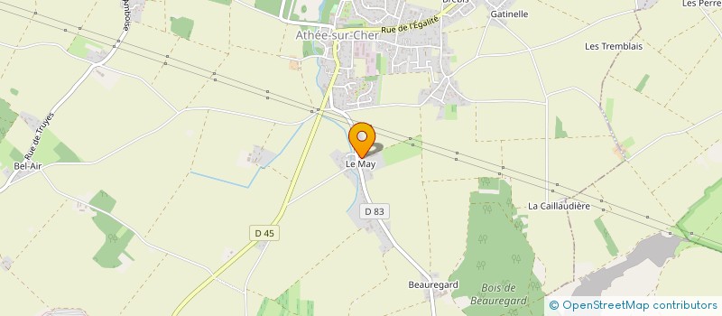 localisation de l'entreprise LE BIOTOPE à MONTLOUIS-SUR-LOIRE