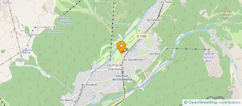 localisation de l'entreprise LE BIRDIE à CHAMONIX-MONT-BLANC