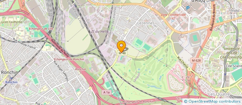 localisation de l'entreprise LE BIRDY  RONCHIN