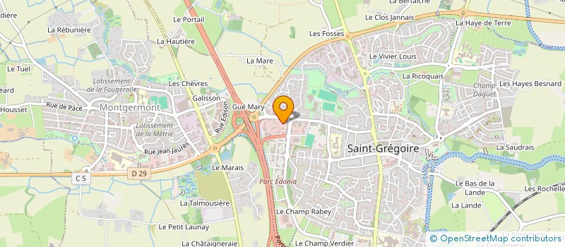 localisation de l'entreprise LE BIS à SAINT-GREGOIRE