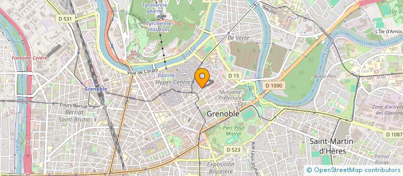 localisation de l'entreprise LE BISON à GRENOBLE