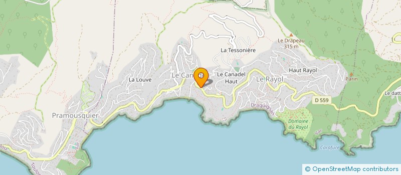 localisation de l'entreprise LE BISTRO à RAYOL-CANADEL-SUR-MER