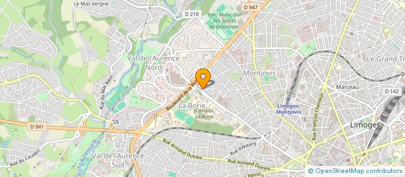 localisation de l'entreprise LE BISTRO DE LA FAC à LIMOGES