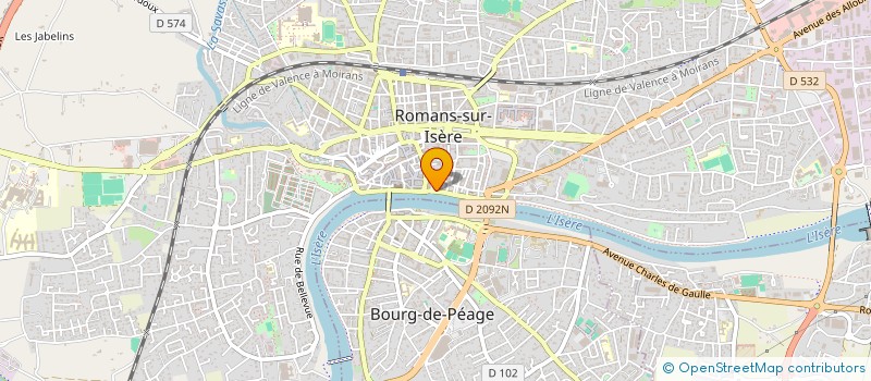 localisation de l'entreprise LE BISTRO'QUAI  ROMANS-SUR-ISERE