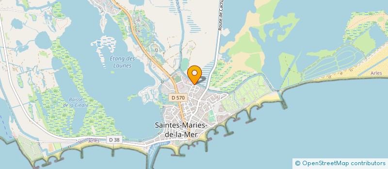 localisation de l'entreprise LE BISTROQUET à SAINTES-MARIES-DE-LA-MER