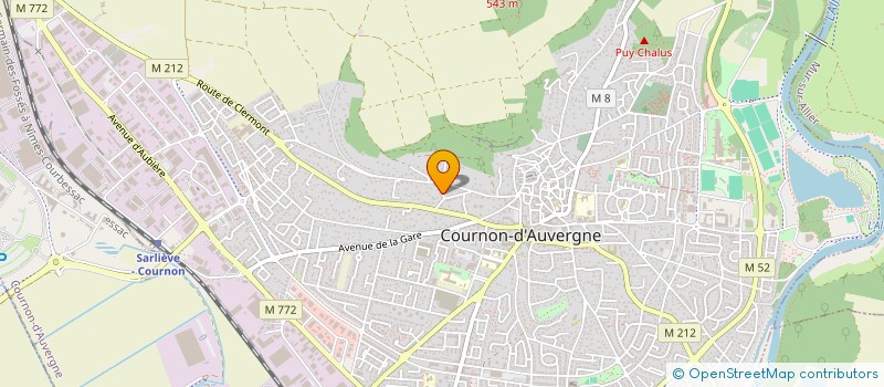 localisation de l'entreprise LE BISTROT  COURNON D AUVERGNE